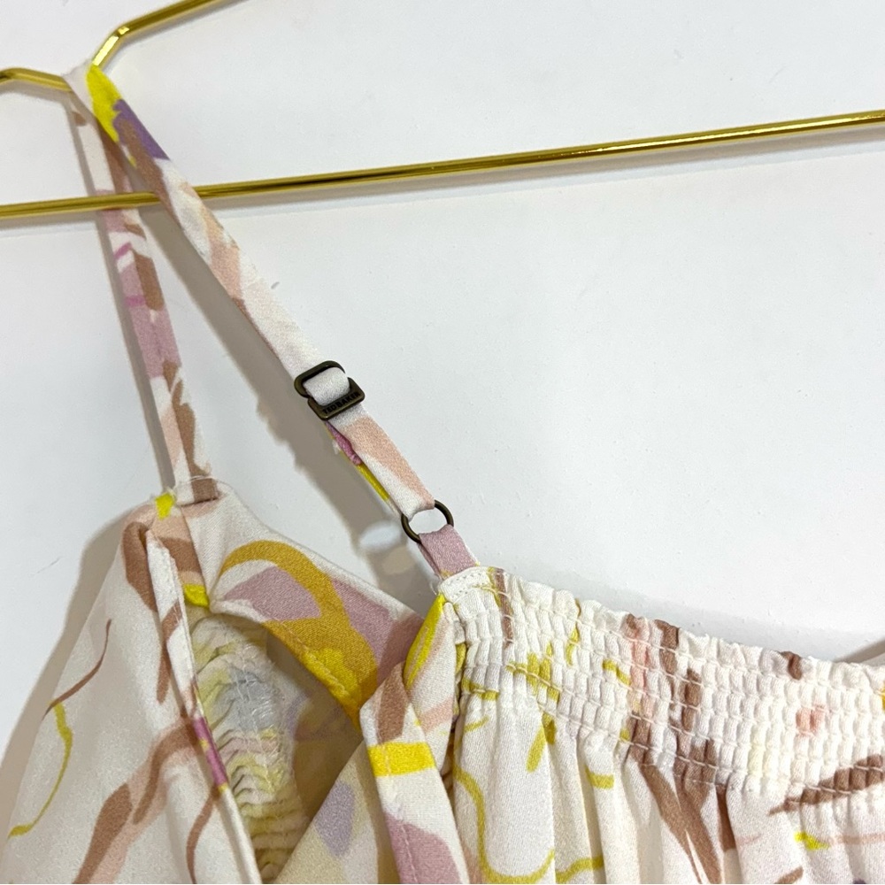 Ted Baker London Camily Floral Satin Cowl Neck Cold Shoulder Mini Dress Ivory 4 - Picture 12 of 16